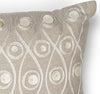 KAS Pillow L224 Taupe Waves Round Image