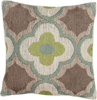 KAS Pillow L230 Taupe/Sage Filigree Main Image