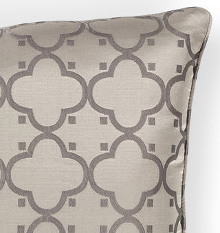 KAS Pillow L250 Taupe Filigree Round Image