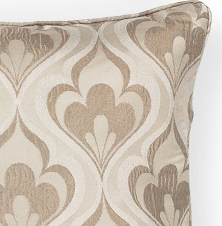 KAS Pillow L252 Beige Flames Round Image