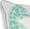 KAS Pillow L267 Aqua Seahorse Round Image