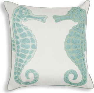 KAS Pillow L267 Aqua Seahorse main image