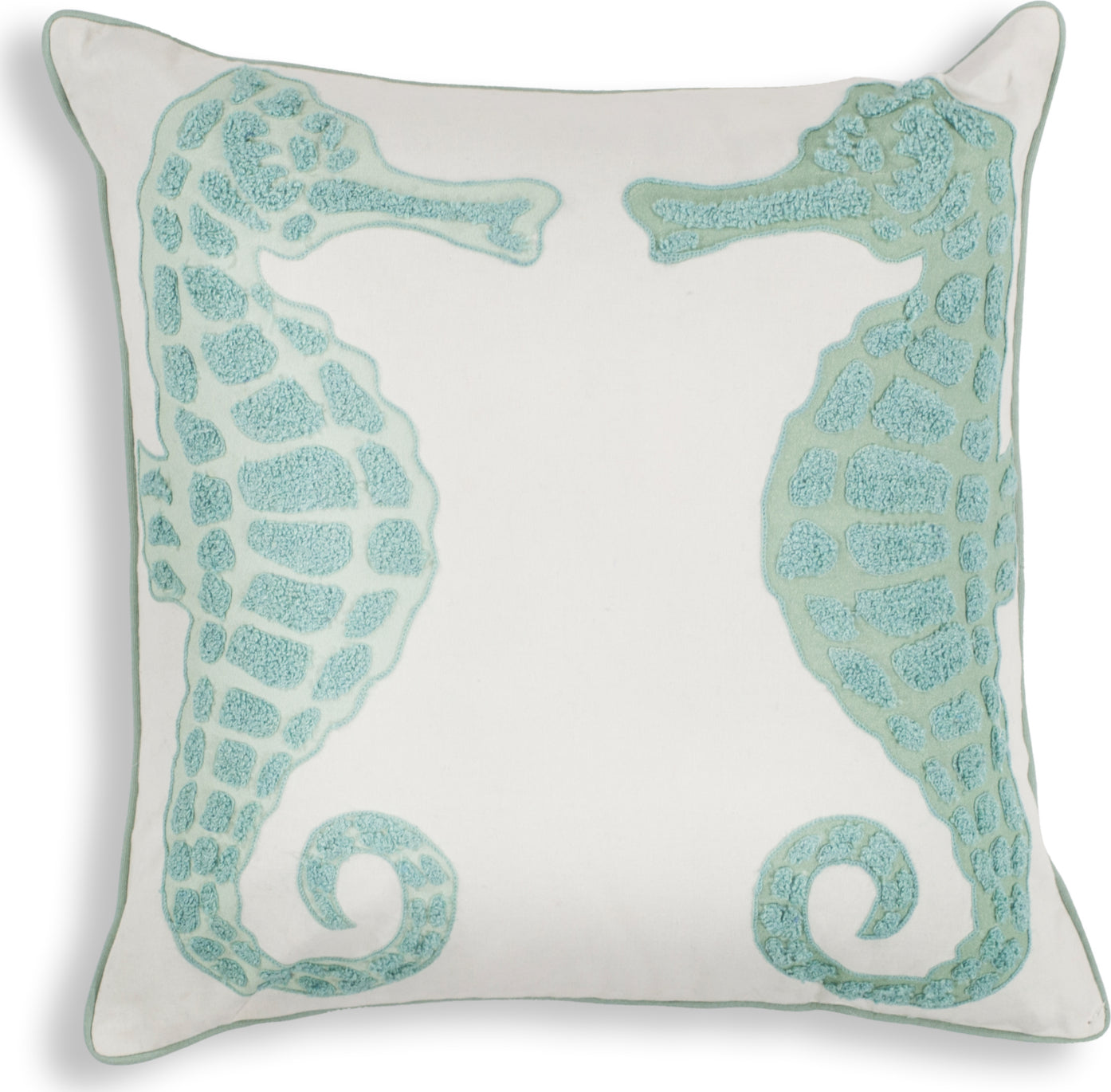 KAS Pillow L267 Aqua Seahorse main image