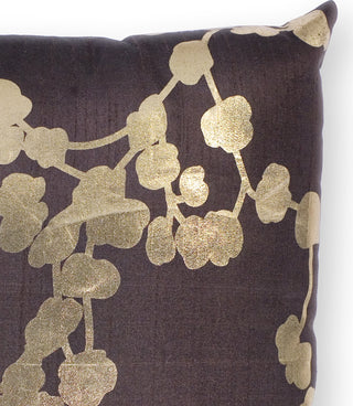 KAS Pillow L296 Chocolate Flora Round Image