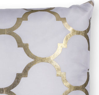 KAS Pillow L298 Ivory Trellis Round Image