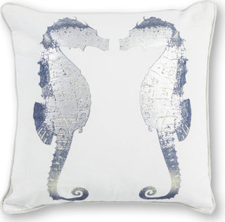 KAS Pillow L302 Silver Seahorses main image