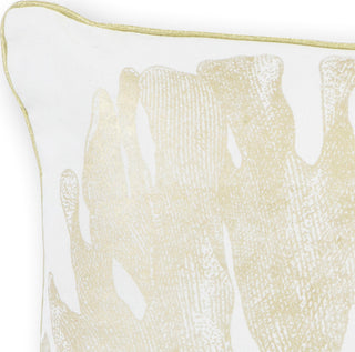 KAS Pillow L303 Ivory/Gold Coral Round Image