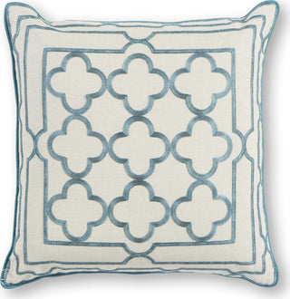 KAS Pillow L307 Teal Trefoil Frame main image