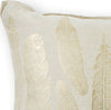 KAS Pillow L315 Gold Feathers Round Image