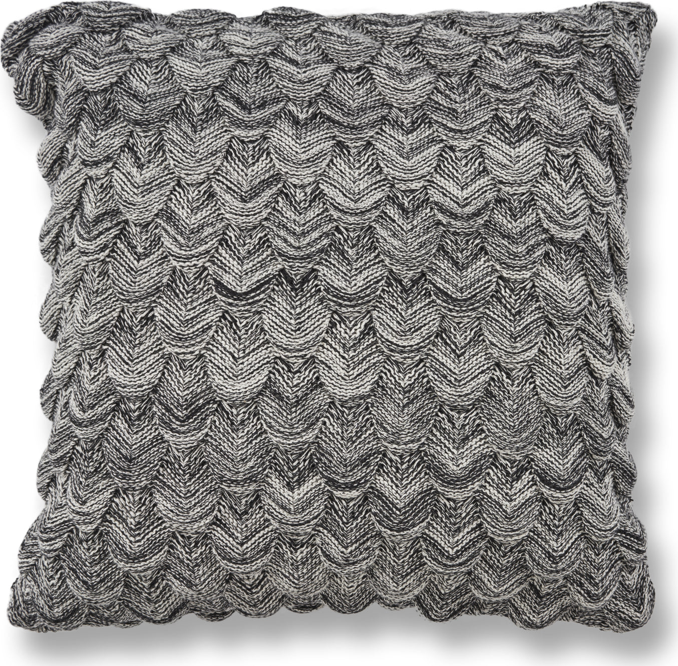 KAS Pillow L341 Black and White Knit main image