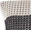 KAS Pillow L342 Grey/Black Stripe Round Image