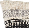 KAS Pillow L344 Ivory/Black Sweater Round Image