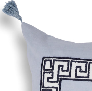 KAS Pillow L431 Smoke Greek Key Main Image