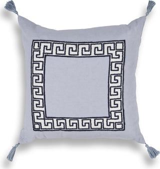 KAS Pillow L431 Smoke Greek Key Main Image