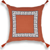 KAS Pillow L433 Tangerine Greek Key Main Image
