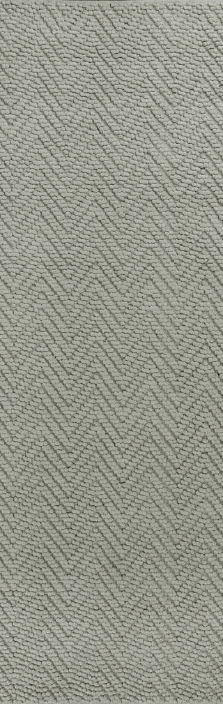 KAS Porto 1224 Grey Heather Herringbone Area Rug Runner Image