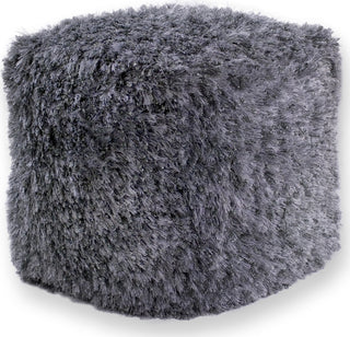 KAS Pouf F851 Silver Shimmer Shag