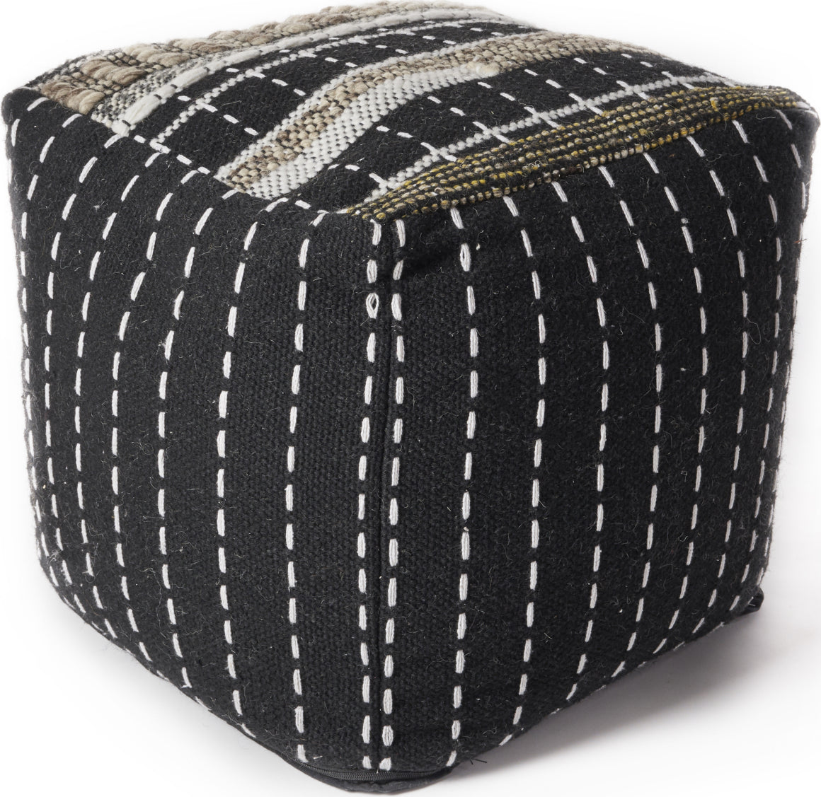 KAS Pouf F860 Black and White Pulse Mirror main image
