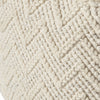 KAS Pouf F862 Ivory Chevron Cable Runner Image