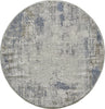 KAS Preston 8100 Ivory Blue Textures Area Rug Lifestyle Image
