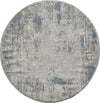 KAS Preston 8100 Ivory Blue Textures Area Rug Lifestyle Image