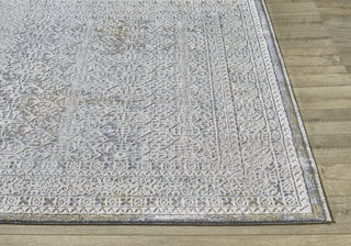 KAS Preston 8106 Ivory Blue Courtney Area Rug Round Image