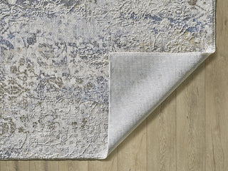 KAS Preston 8107 Ivory Blue Peyton Area Rug Runner Image