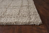KAS Prima 1501 Natural Grid Area Rug Round Image Feature