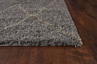 KAS Prima 1503 Slate Diamonds Area Rug Round Image