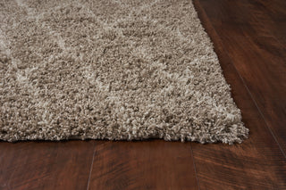 KAS Prima 1504 Sand Diamonds Area Rug Round Image Feature