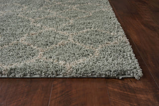 KAS Prima 1505 Spa Honeycomb Area Rug Round Image Feature