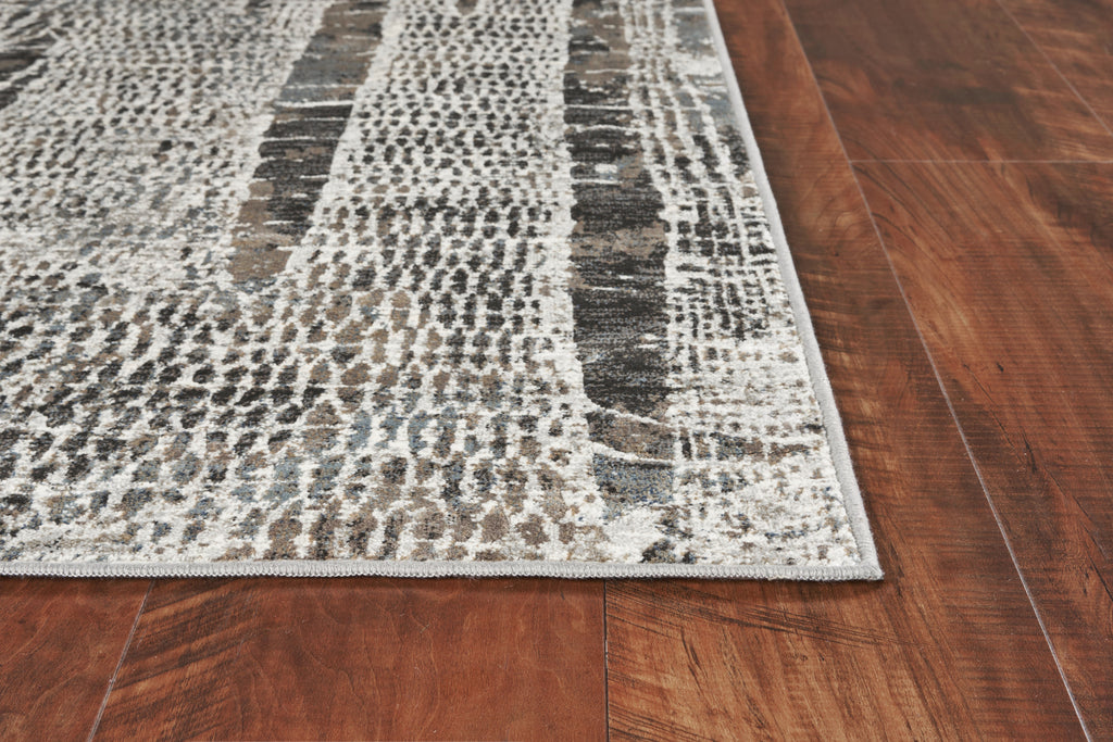 KAS Provence 8601 Silver Natures Elements Area Rug Runner Image Feature