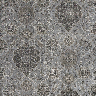 KAS Provence 8605 Silver Allover Kashan Area Rug Corner Image