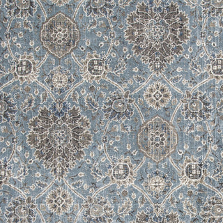 KAS Provence 8607 Slate Blue Allover Kashan Area Rug Lifestyle Image