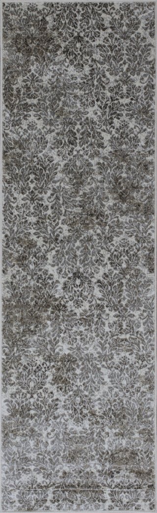 KAS Provence 8610 Ivory/Sand Damask Area Rug Round Image