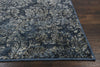 KAS Provence 8611 Slate Blue Damask Area Rug Runner Image