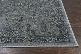 KAS Provence 8613 Silver/Blue Mahal Area Rug Round Image Feature