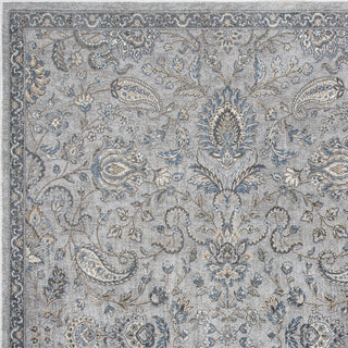 KAS Provence 8613 Silver/Blue Mahal Area Rug Corner Image