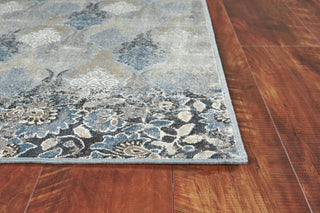 KAS Provence 8631 Slate Blue Brighton Area Rug Runner Image Feature