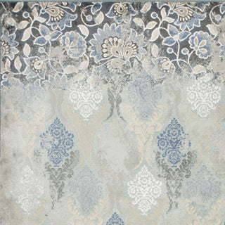 KAS Provence 8631 Slate Blue Brighton Area Rug Corner Image