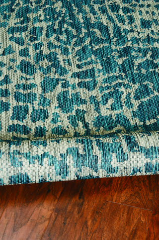 KAS Provo 5750 Teal Area Rug Corner Image