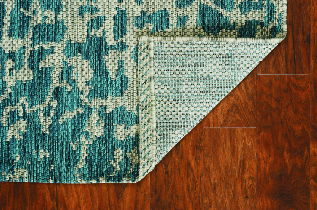 KAS Provo 5750 Teal Area Rug Lifestyle Image Feature