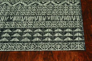 KAS Provo 5761 Charcoal Area Rug Round Image Feature