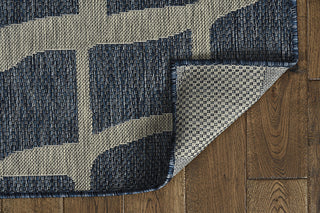 KAS Provo 5763 Blue/Grey Bedrock Area Rug Lifestyle Image Feature