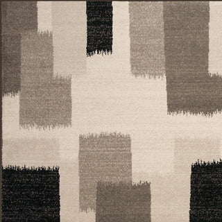 KAS Reflections 7413 Black and White Palette Area Rug Runner Image