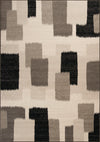 KAS Reflections 7413 Black and White Palette Area Rug Main Image