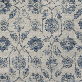 KAS Reflections 7425 Ivory/Blue Kashia Area Rug Corner Image