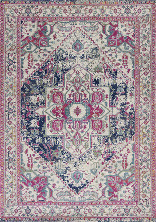 KAS Reina 9500 Ivory/Navy Sutton Area Rug main image