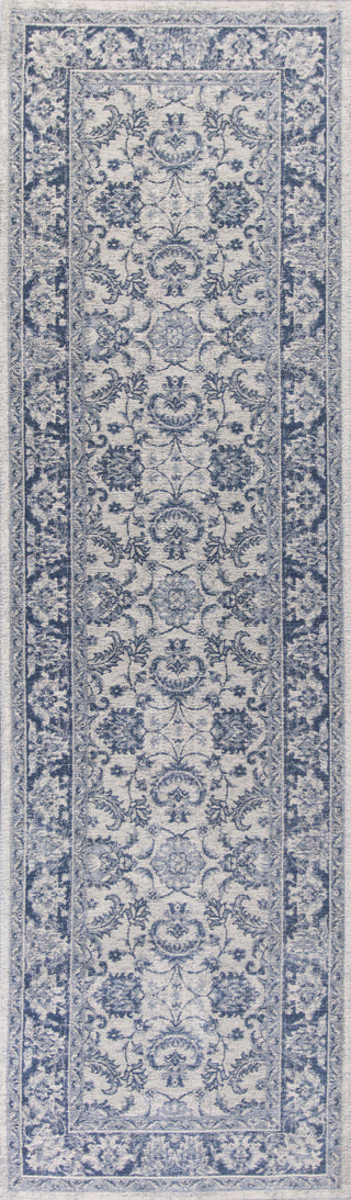 KAS Retreat 0107 Slate Blue Kashan Area Rug Runner Image