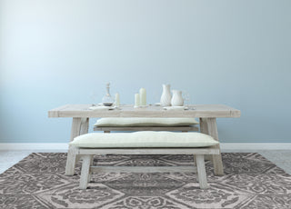 KAS Retreat 0113 Grey Mosaic Area Rug Round Image